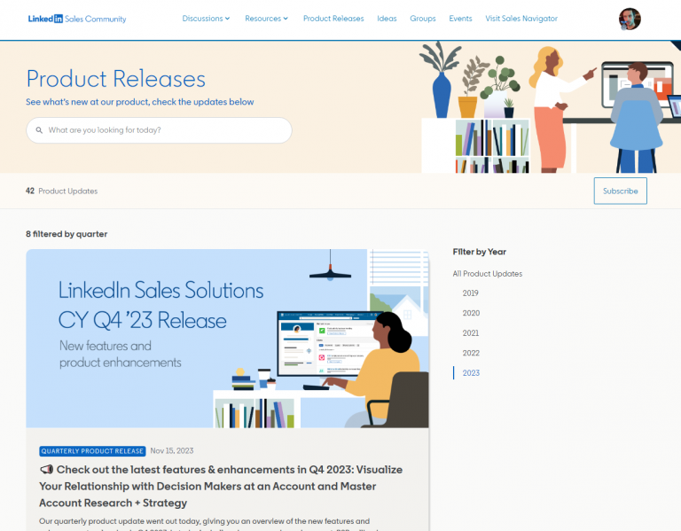 Sales Navigator Community Product